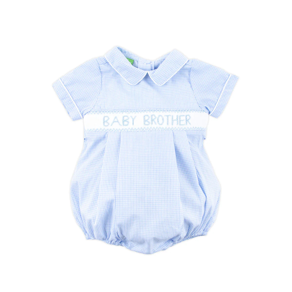 Baby Brother Smocked Light Blue Bubble | Classic Whimsy