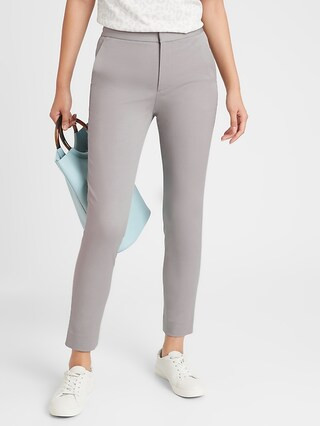 High Rise Slim Ankle Bi-Stretch Pant | Banana Republic Factory
