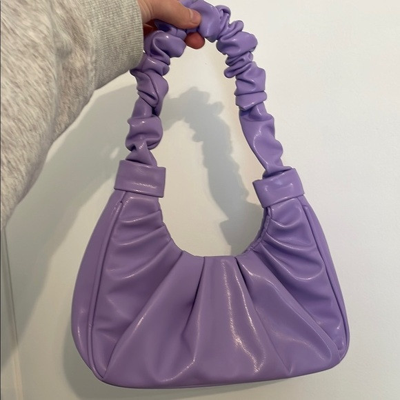 Adorable Small Lavender Ruched Handle Bag | Poshmark