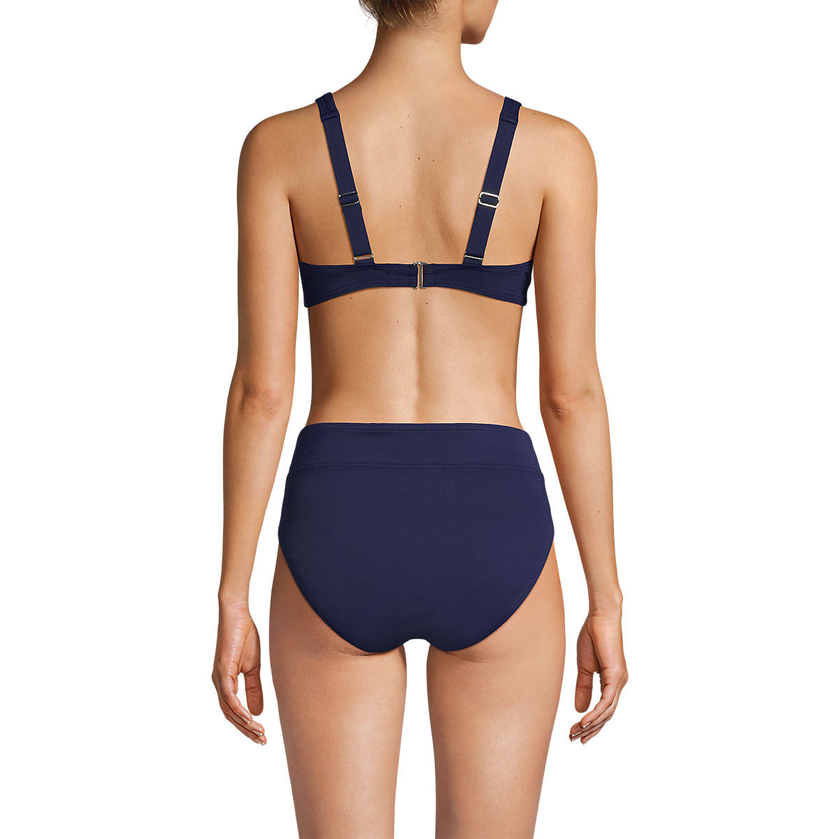 Women's Chlorine Resistant Twist Front Underwire Bikini Swimsuit Top | Lands' End (US)