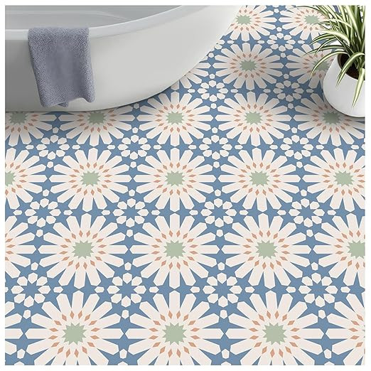 MORCART Peel and Stick Floor Tile - 20 PCS, 7.87" x 7.87" Vinyl Flooring - Waterproof Self-Adhesi... | Amazon (US)