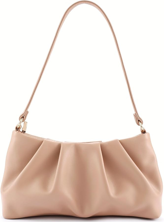 Women's Clutch Purse, Pleated Evening Handbag, Shoulder Bag with Detachable Chain and Shoulder St... | Amazon (US)