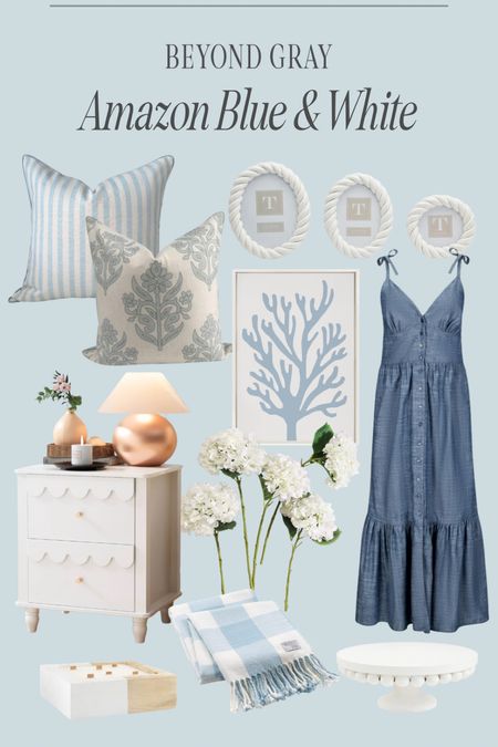 Blue and white home finds from Amazon! 

#LTKHome