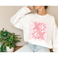 Retro Xoxo Valentine's Sweatshirt, Love Crewneck, Shirt, Xoxo Gift, Shirts | Etsy (US)