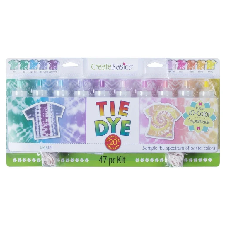 Create Basics Tie Dye 10 Color Kit Pastel | Walmart (US)