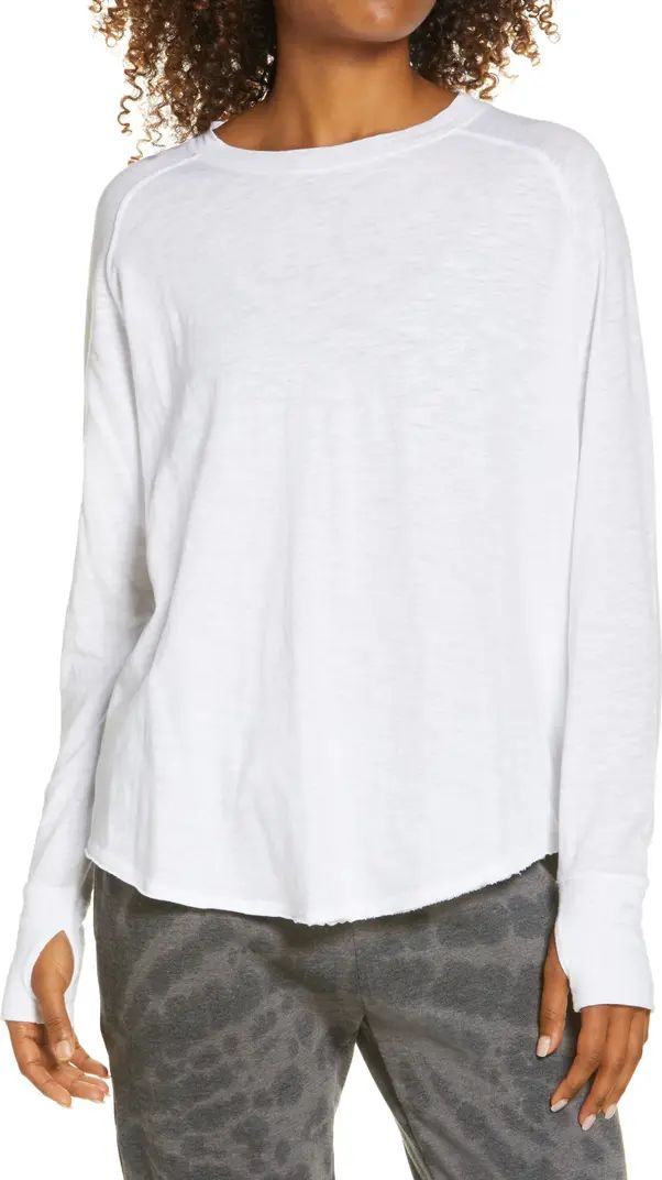 Zella Relaxed Long Sleeve T-Shirt | Nordstrom | Nordstrom Canada