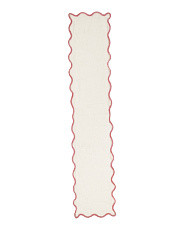 Scalloped Edge Velvet Trim Table Runner | Entertaining | Marshalls | Marshalls