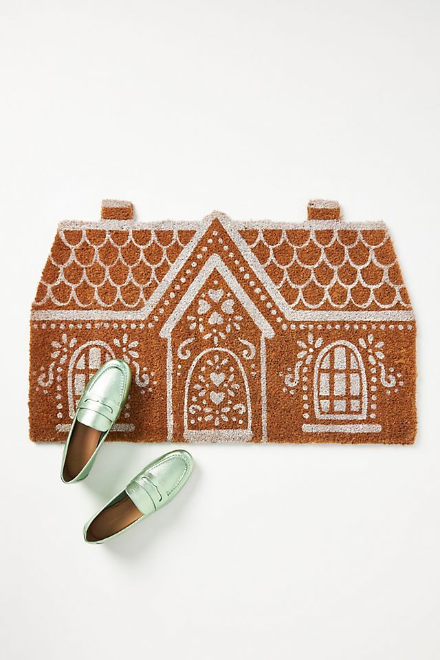 Gingerbread House Doormat | Anthropologie (US)