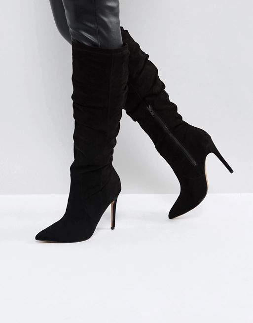 ASOS CORA Slouch Pointed Knee Boots | ASOS UK