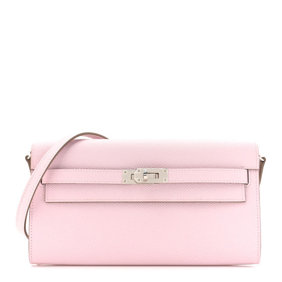 Epsom Kelly To Go Wallet Mauve Pale | FASHIONPHILE (US)