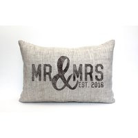 Wedding Gift, Mr & Mrs Pillow, Shower Bridal Shower, Name Gift For Her - ""The Mr. & Mrs. | Etsy (US)