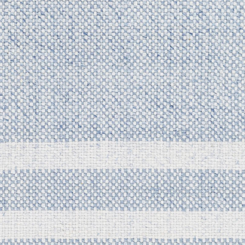 Bretson Hand Woven Recycled P.E.T. Indoor / Outdoor Area Rug in Blue/Off White | Wayfair North America