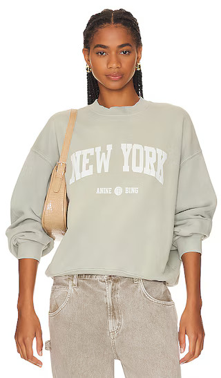 Jaci Sweatshirt University New York in Washed Faded Seafoam | Revolve Clothing (Global)