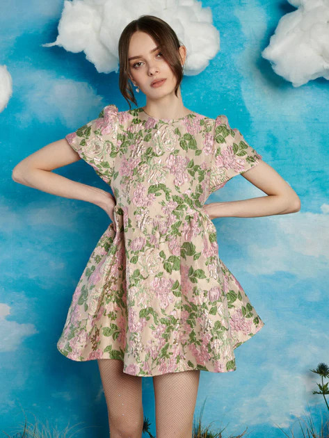 Mountain Song Jacquard Mini Dress | Sister Jane (UK)