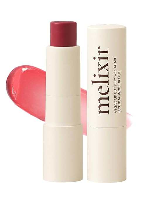 Melixir Vegan Lip Butter #05 Dewy Rose(+11 more colors), Deep Nourishing Tinted Lip Balm for Dry ... | Amazon (US)
