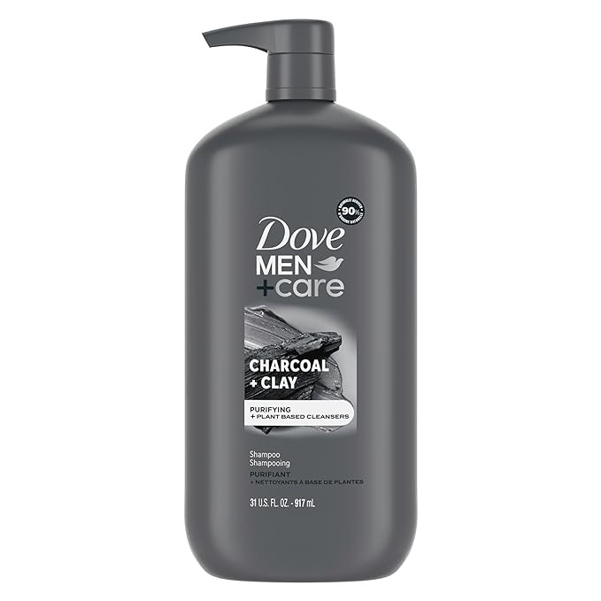 DOVE MEN+CARE Charcoal Pump Purifying Shampoo Charcoal + Clay for Stronger, More Resilient Hair, ... | Amazon (US)
