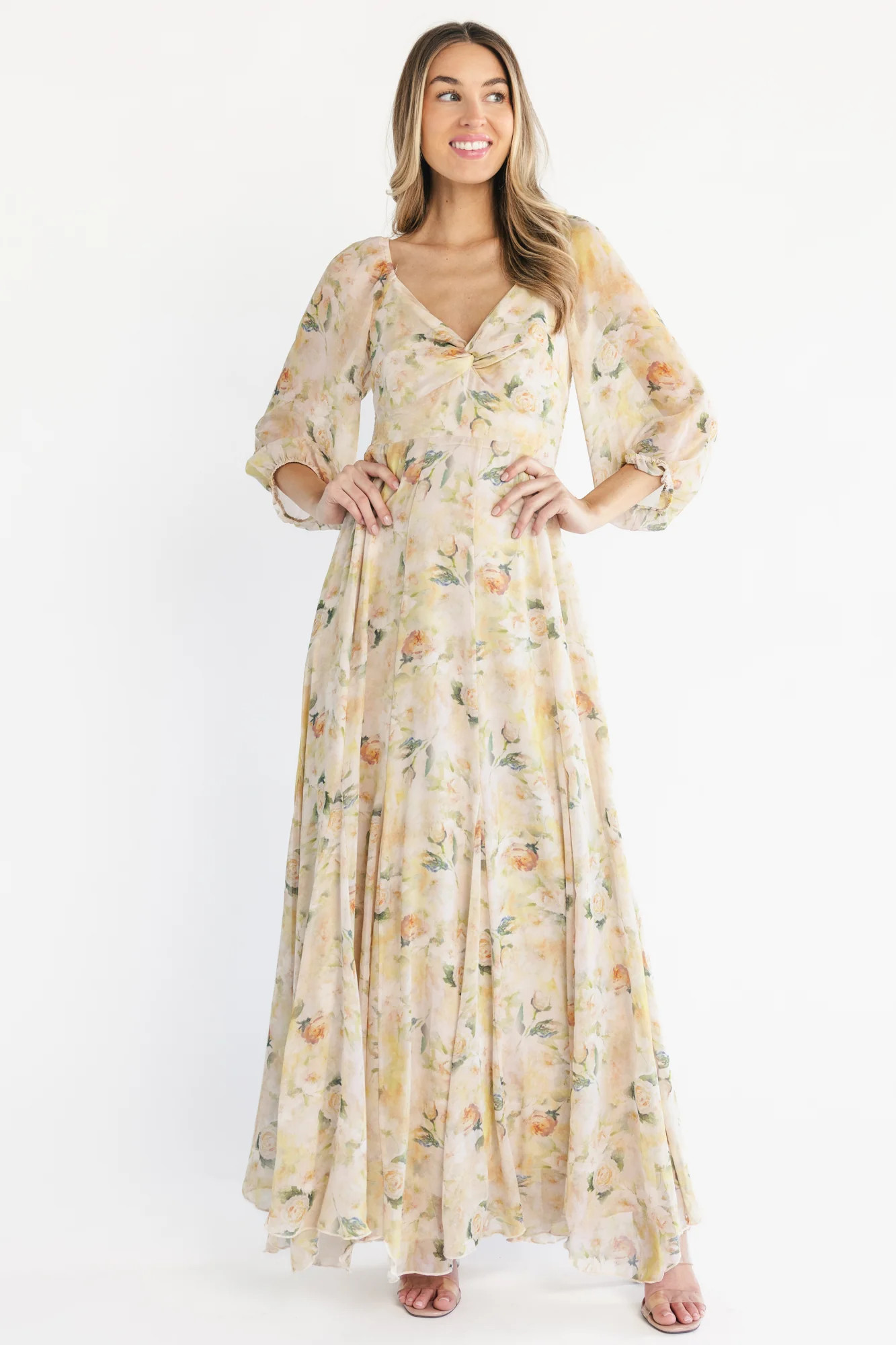 Aviana Maxi Dress | Golden Floral | Baltic Born