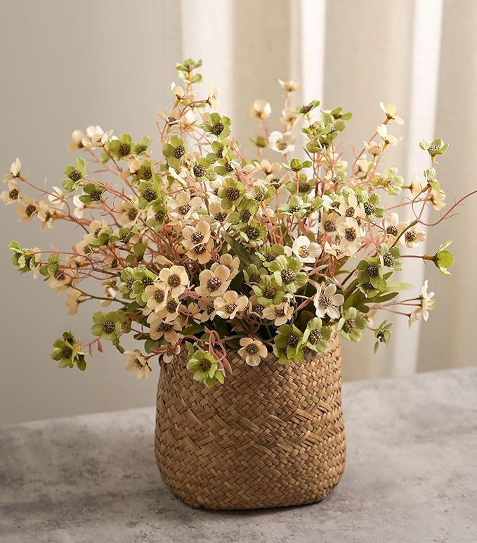 Artificial Wild Flowers Indoor, 12 Pcs Long Stems Fake Flowers Silk Faux Flowers for Vase Filler ... | Amazon (US)