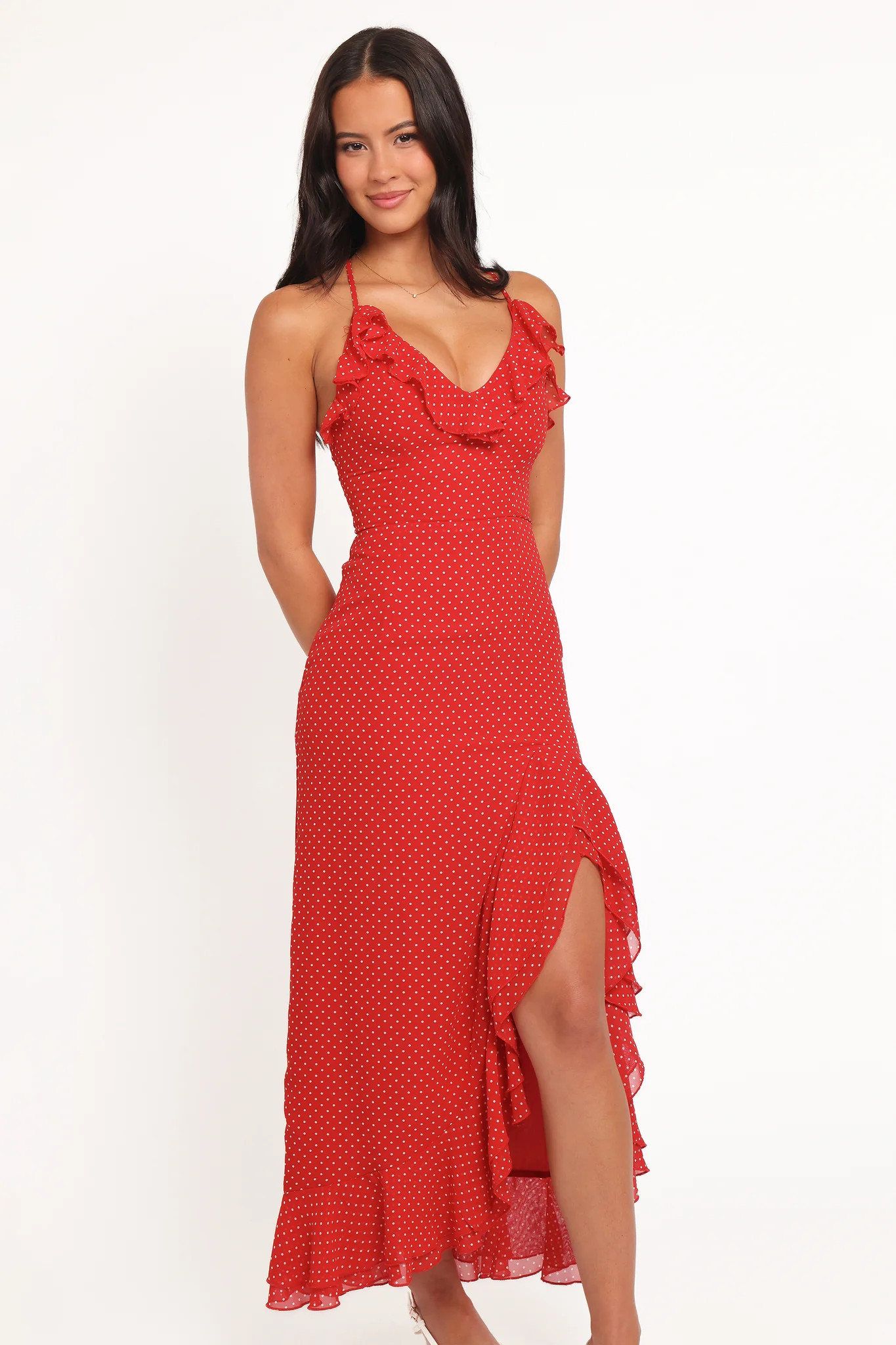 Judy Maxi Dress - Red Polka Dot | Petal & Pup (US)