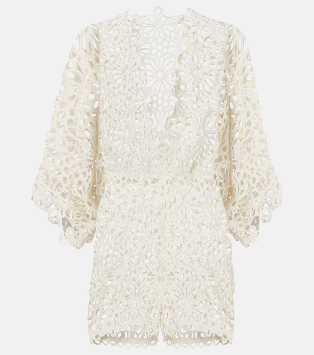 Crochet cotton-blend minidress | Mytheresa (UK)