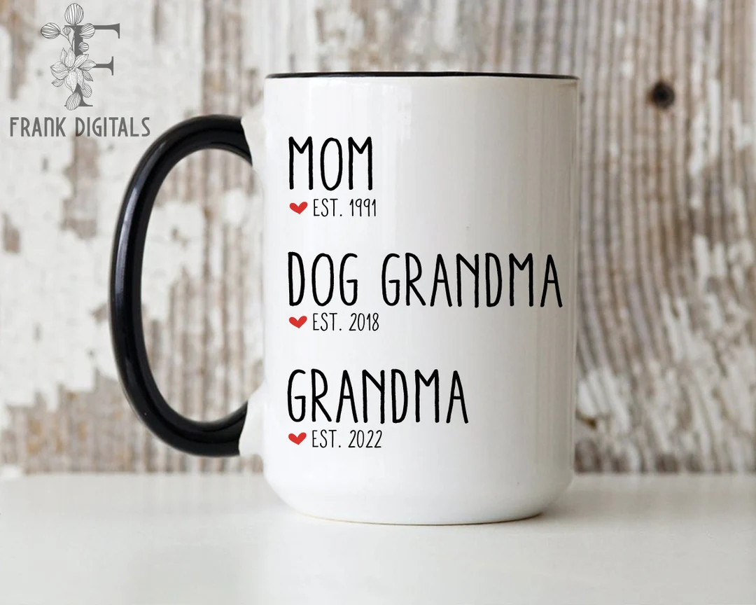 First Time Grandma Est Mug Gift for New Grandparent Mug Baby - Etsy | Etsy (US)