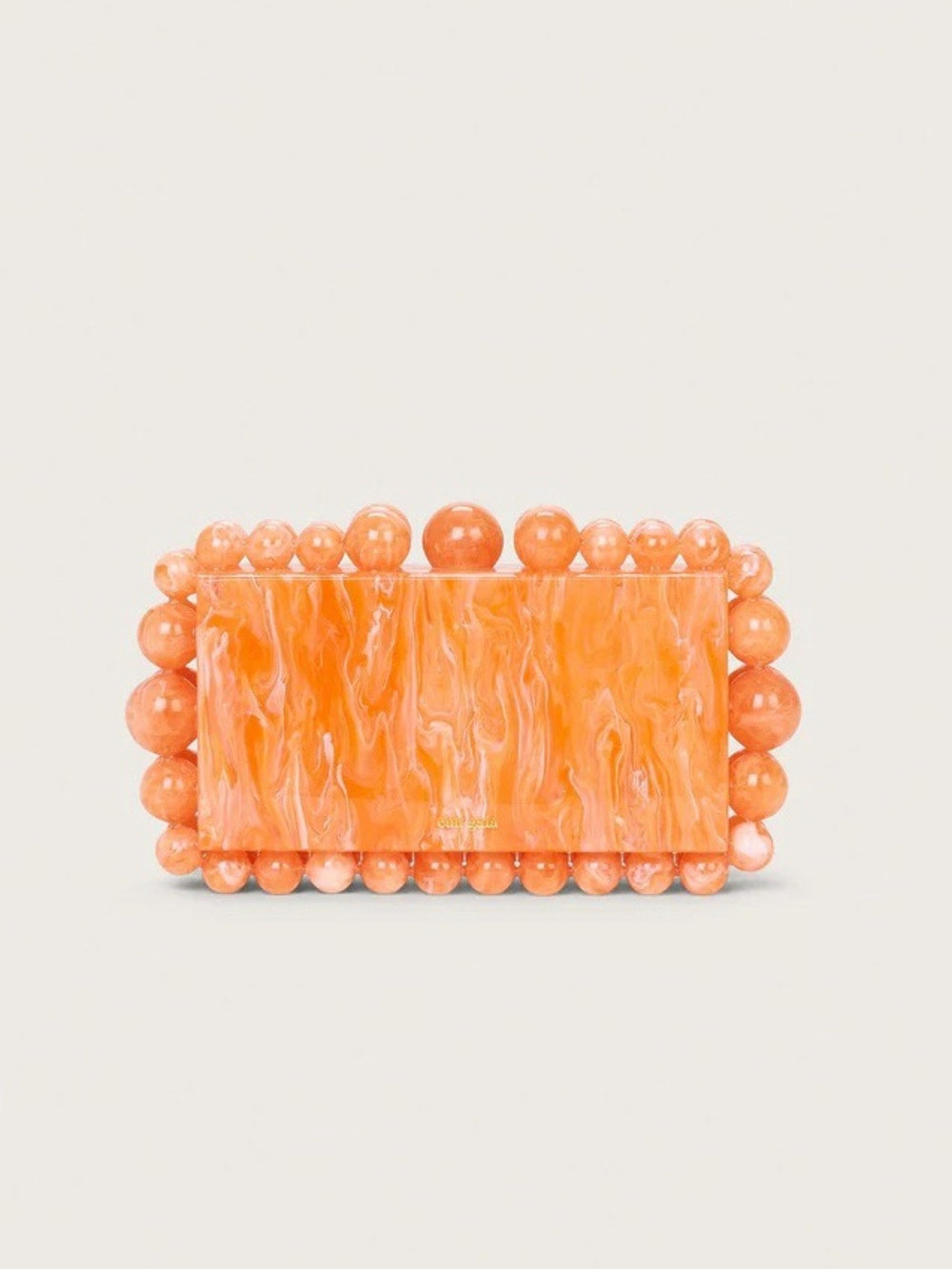 CULT GAIA Eos Clutch Papaya (NWT) Orange Acrylic Beaded Clutch | Poshmark