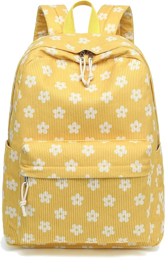School Backpack for Teen Girls Bookbags Elementary High School Corduroy Laptop Bags Women Travel ... | Amazon (US)