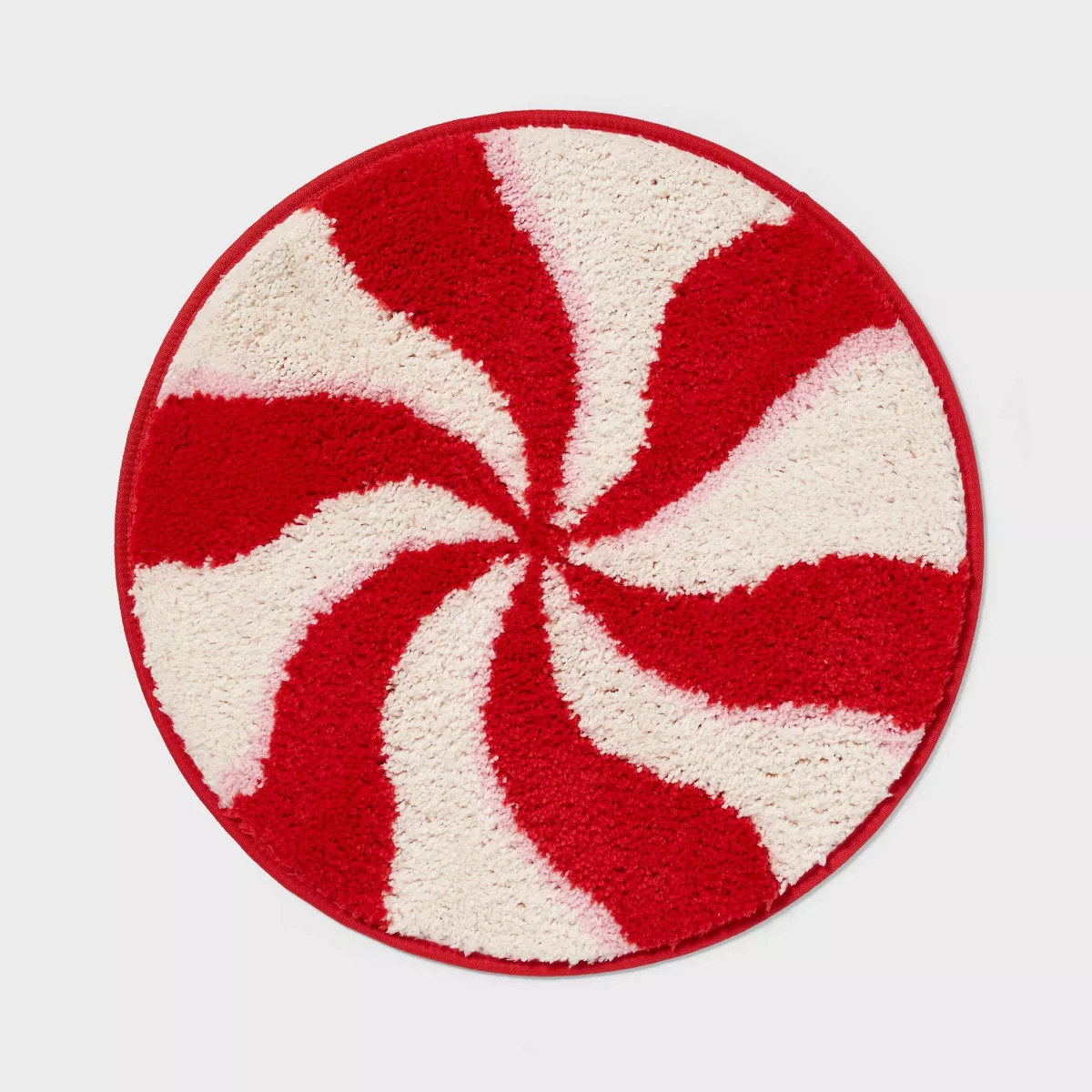 22" Christmas Peppermint Swirl Round Bath Rug - Wondershop™ | Target