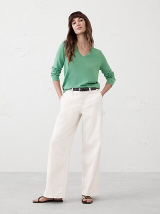 Forever V-Neck Sweater | Banana Republic Factory