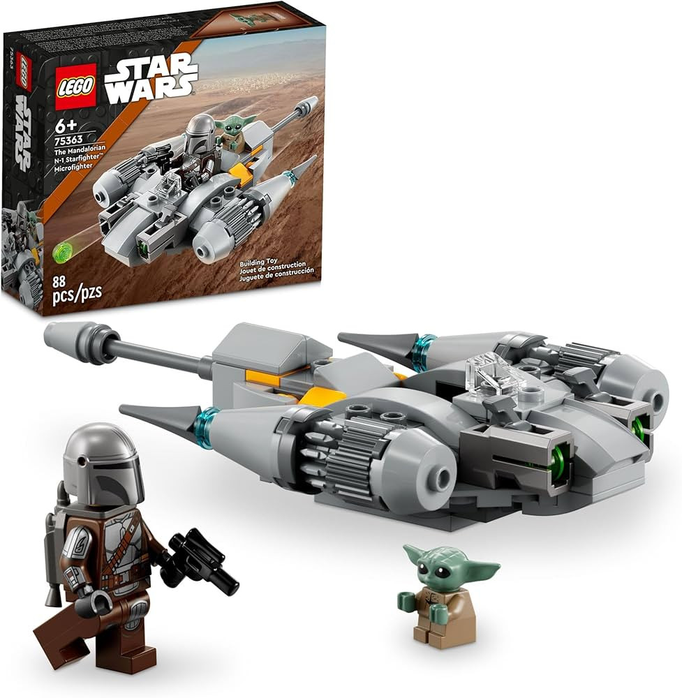 LEGO Star Wars The Mandalorian’s N-1 Starfighter Microfighter, Building Toy Set for Kids Ages 6... | Amazon (US)