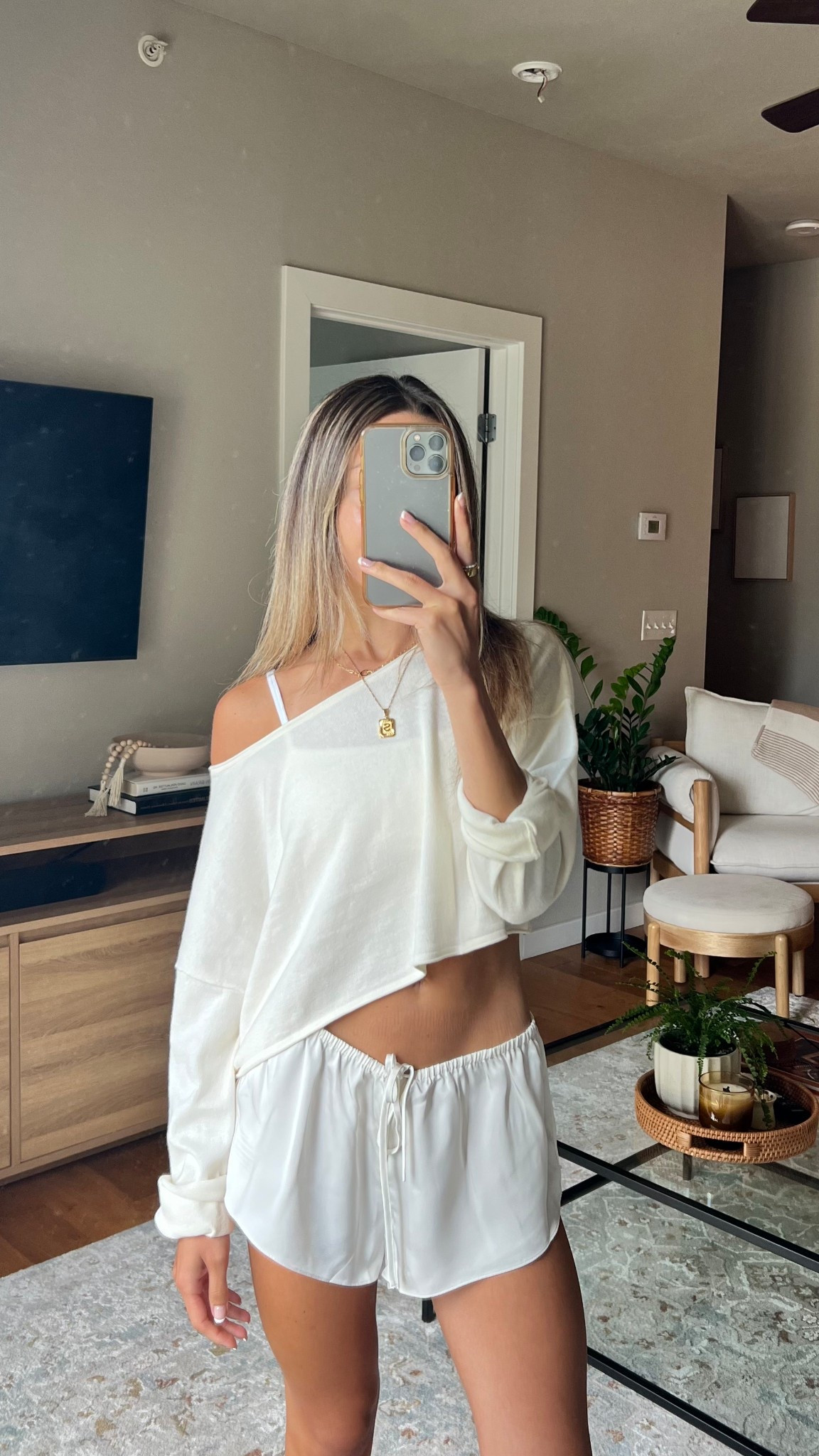 Small top + bottom! Shorts are TTS 

#LTKSummerEdit #LTKSaleAlert