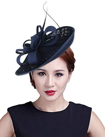 GEMVIE Women Sinamay Fascinator Pillbox Hat Wedding Party Cocktail Race | Amazon (US)