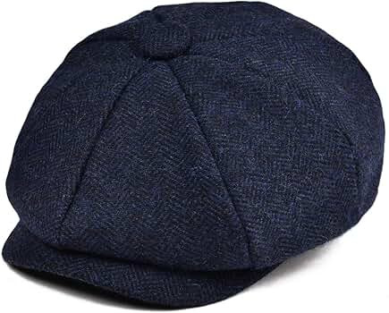 JANGOUL Boys Vintage Newsboy Cap Tweed Flat Beret Cabbie Hat for Kids Toddler Pageboy | Amazon (US)