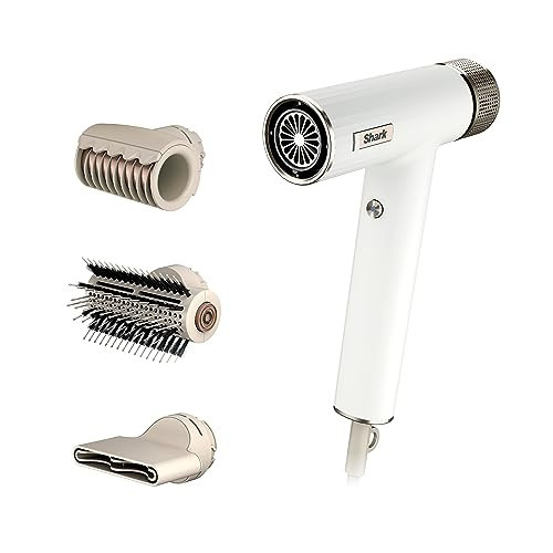 Shark SpeedStyle Hair Dryer, 3 Styling Tools, Fine to Medium Hair, HD331 | QuickSmooth Brush & Turbo Concentrator, RapidGloss Finisher for Shine, Wet-to-Dry Ultra-Fast, Less Frizz | Amazon (US)