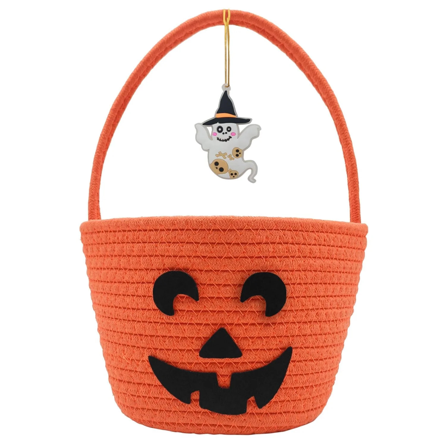 Halloween Basket for Kids, Trick or Treat Basket, Cute Pumpkin Candy Bucket, Boo Spooky Small Bas... | Walmart (US)