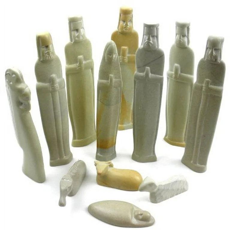 Natural Soapstone 6-inch Nativity Set | Walmart (US)
