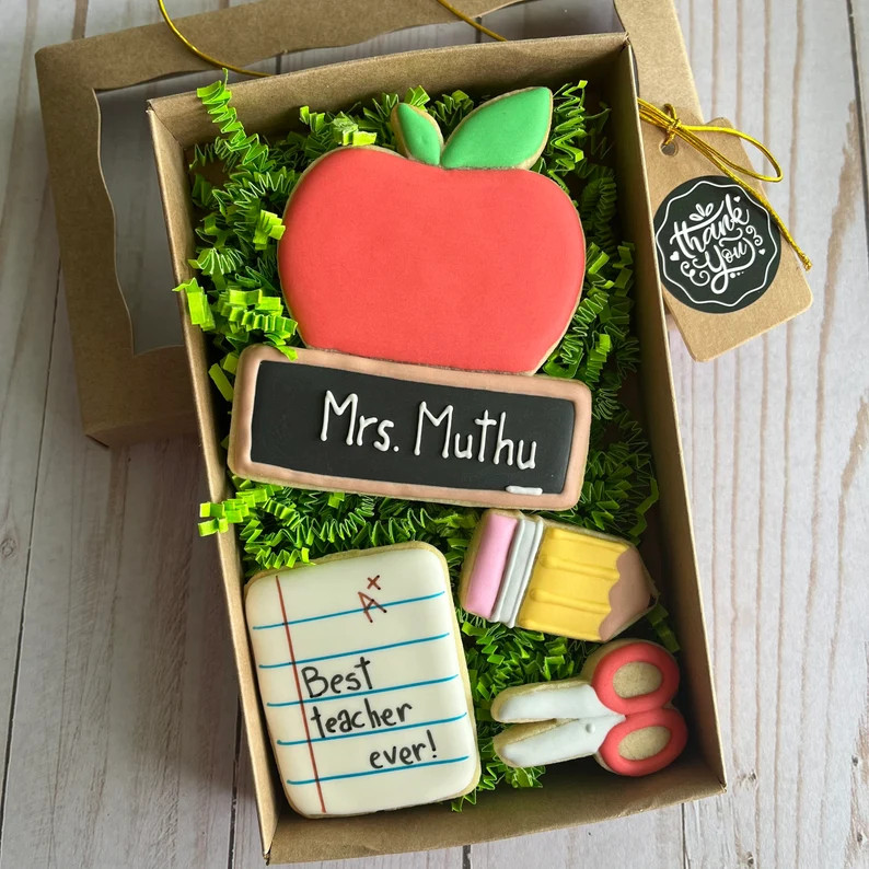 Teacher Appreciation Cookies | Personalized Teacher Cookies | Etsy (US)