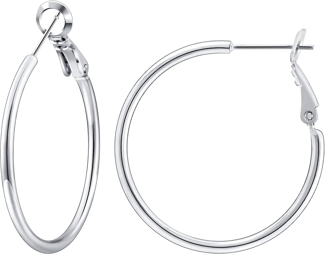 Gacimy Gold Hoop Earrings for Women 14K Gold Plated, 925 Sterling Silver Post Hypoallergenic Earr... | Amazon (US)