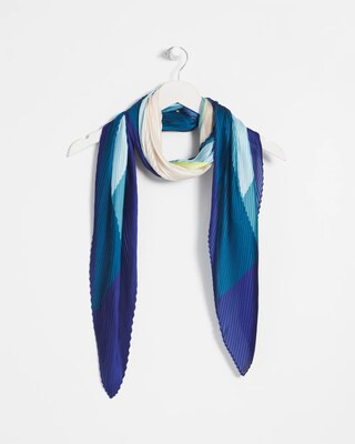 Women's Diamond Satin Scarf in Blue | Chico's | Chico's