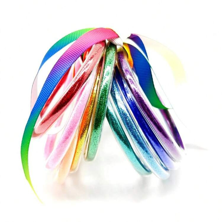 9pcs/Set Jelly Bangles Bracelet Rainbow Silicone Bracelet Temple Buddhist Bangle For Women | SHEIN