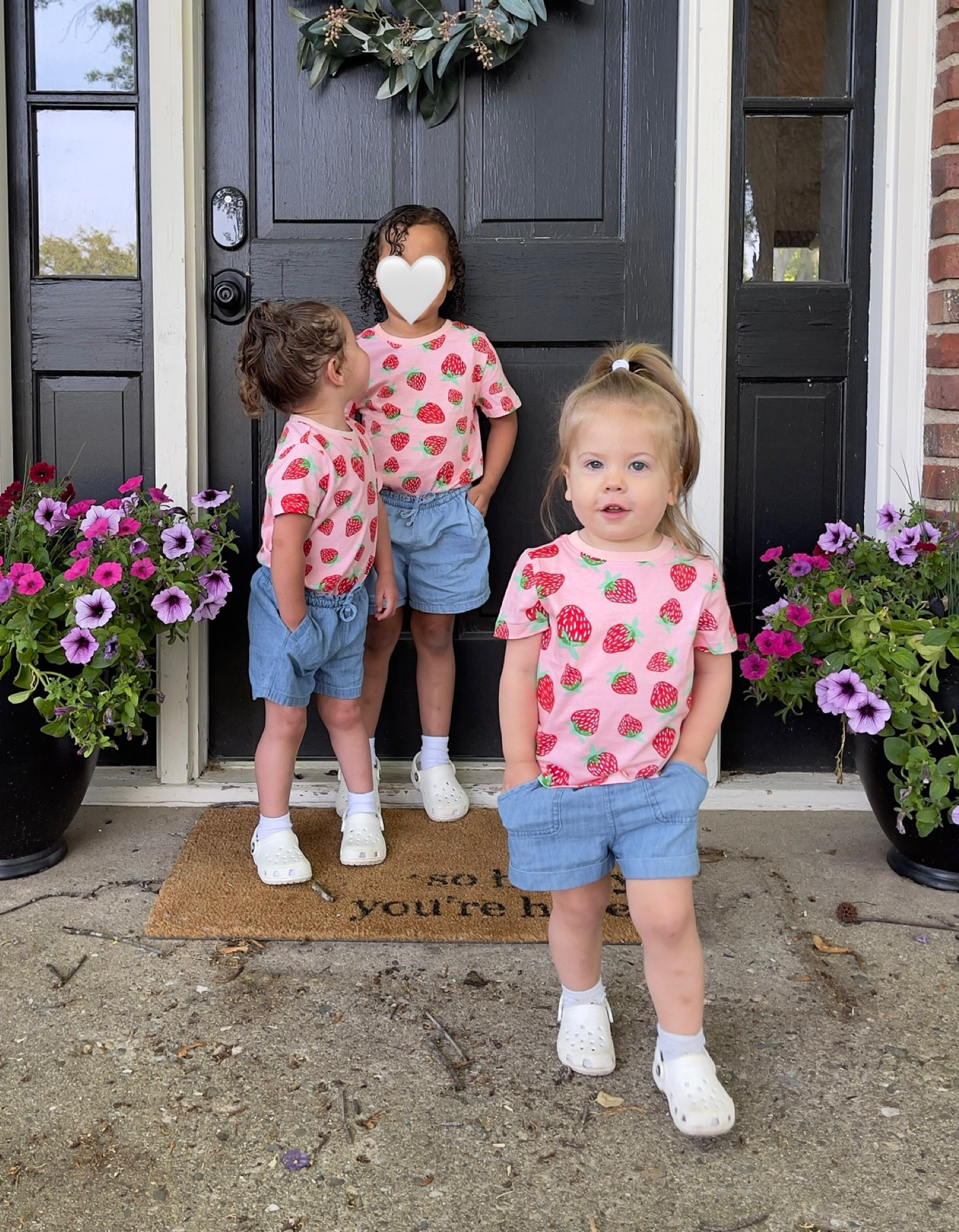 Toddler girl outfit. Toddler girl summer clothes. Strawberry outfit. Strawberry shirt. Old Navy toddler style. Toddler crocs. Crocs outfit. 

#LTKbaby #LTKfamily #LTKkids