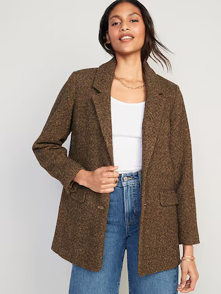 Soft-Brushed Oversized Blazer for Women | Old Navy (US)