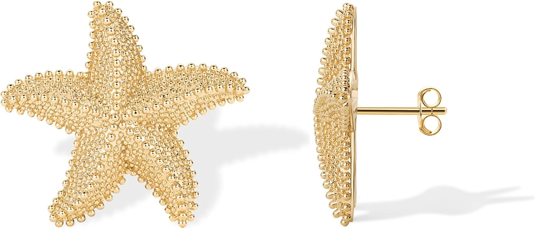 PAVOI 14K Gold Plated Starfish Statement Stud Earrings for Women | Trendy Jewelry Alluring Ocean-... | Amazon (US)