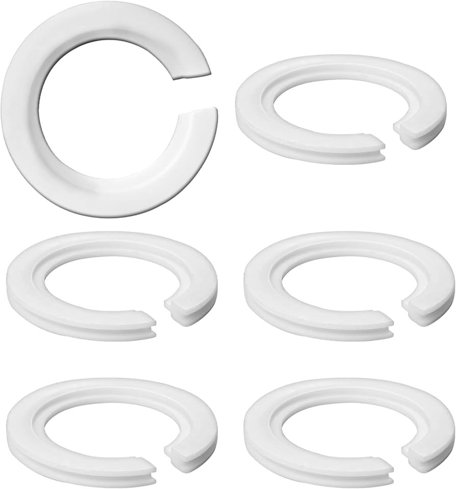E27 to E14 Lamp Shade Adapter Ring, 6 Pack Screw Lamp Shade Reducer Washer E27 Lamp Ring, 42mm to... | Amazon (US)