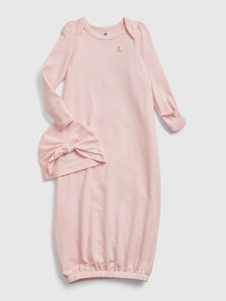 babyGap First Favorite Sleep Gown with Beanie | Gap (US)