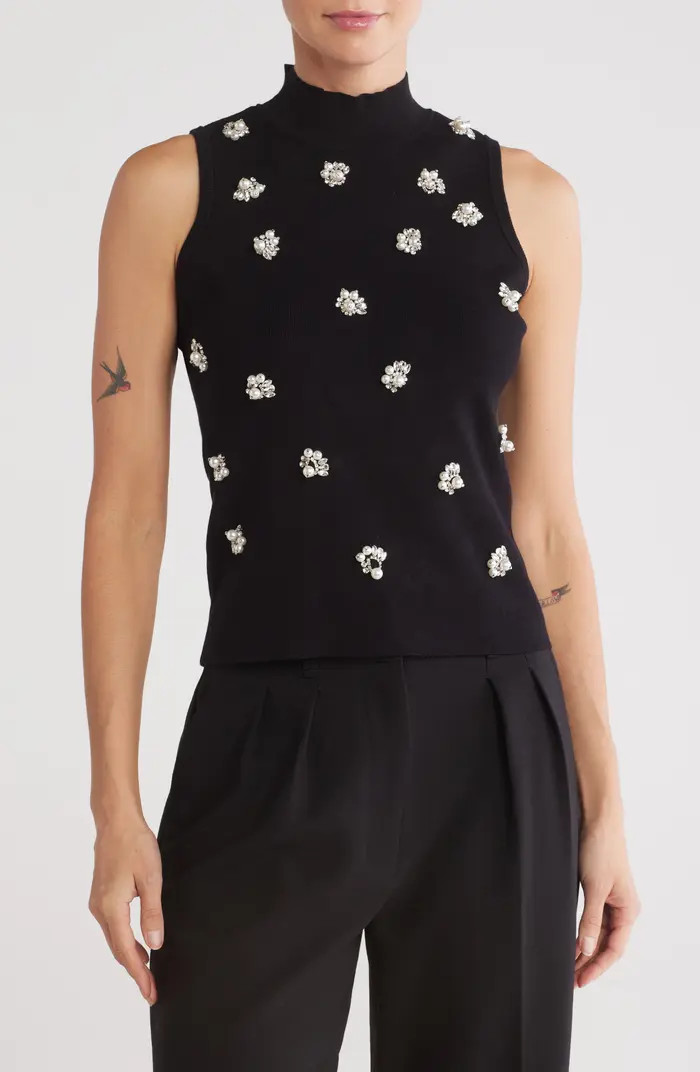 JASON WU Embellished Mock Neck Crop Tank | Nordstromrack | Nordstrom Rack