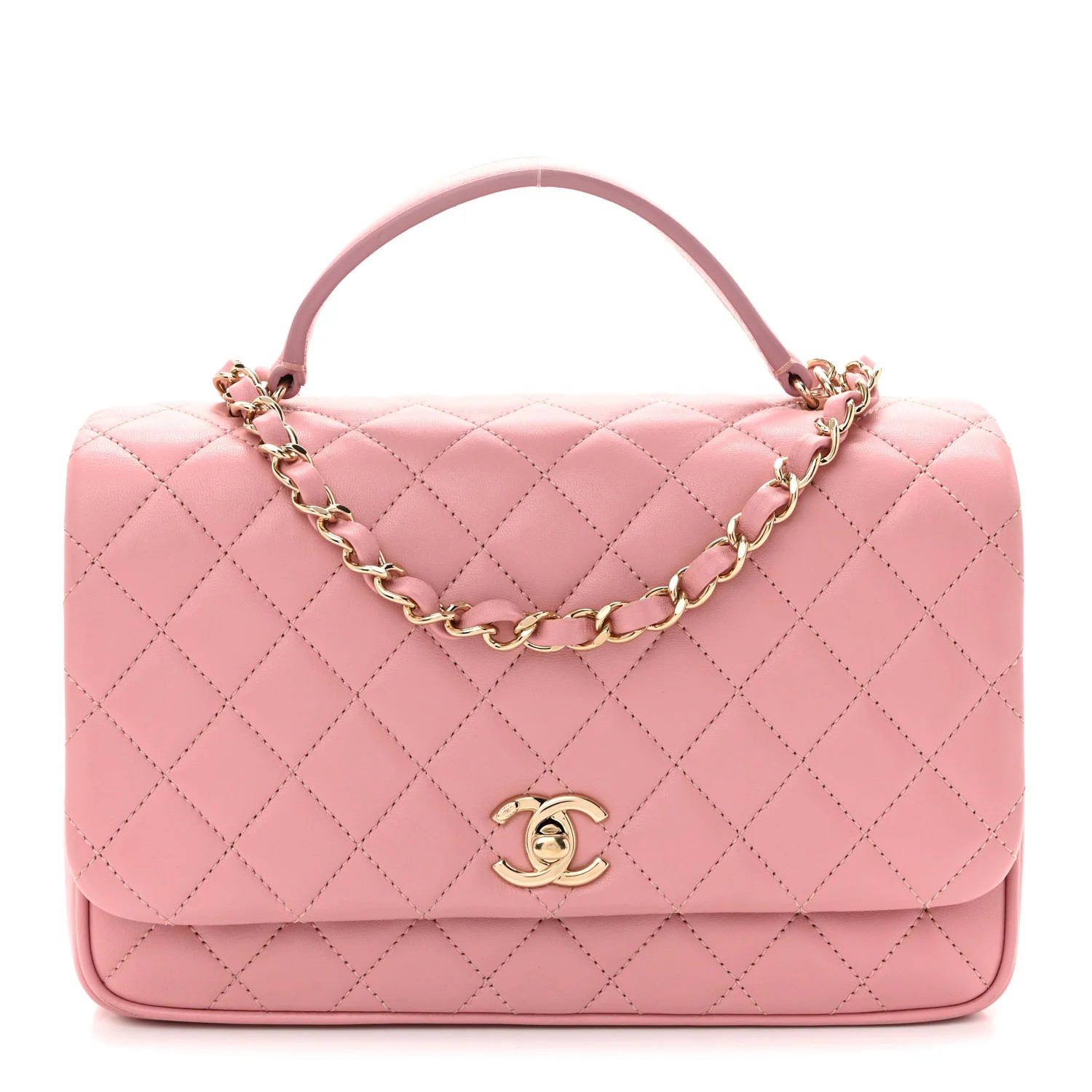 Lambskin Quilted Small Citizen Chic Flap Pink | FASHIONPHILE (US)