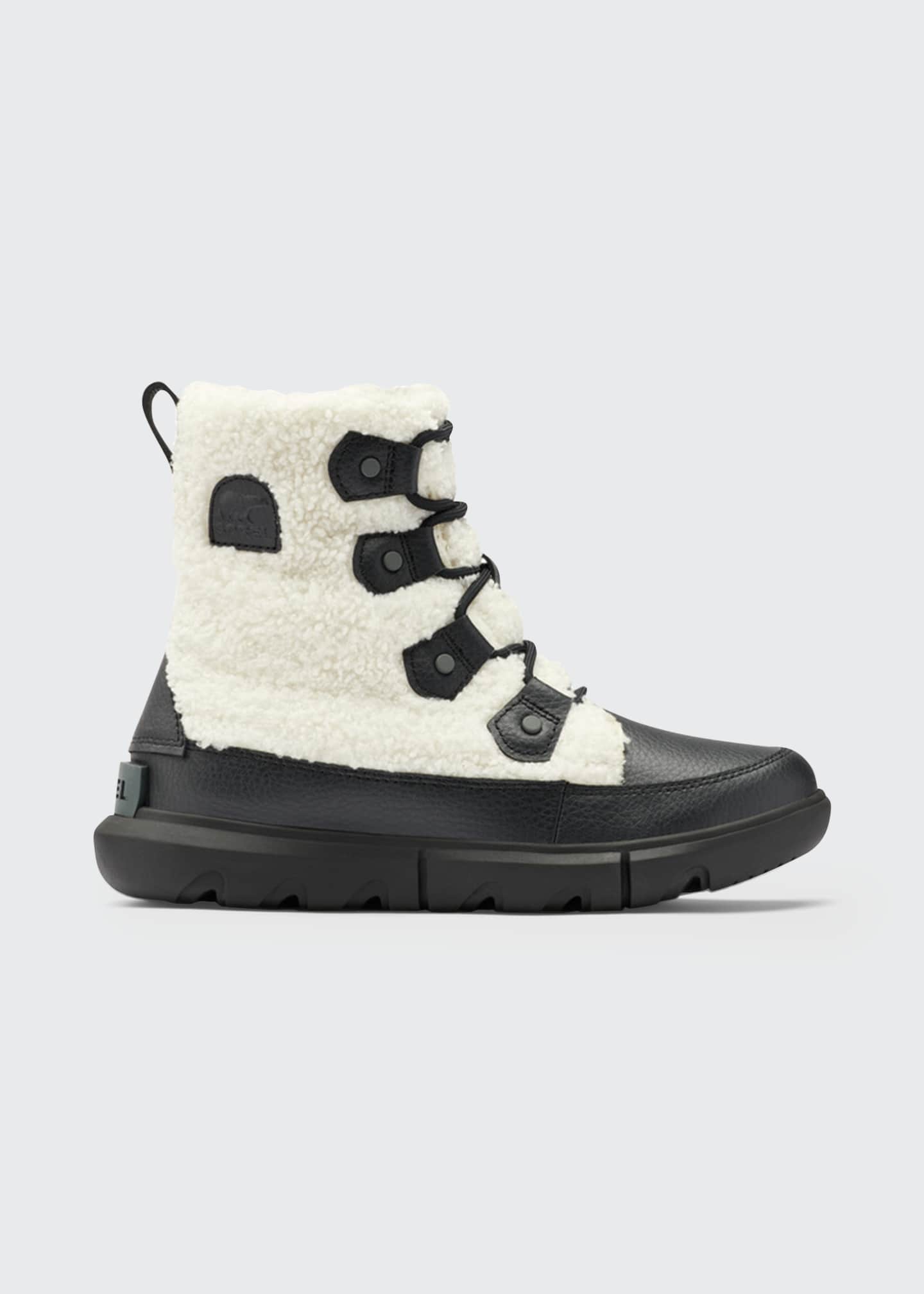 Sorel Explorer II Joan Faux-Fur Lace Boots | Bergdorf Goodman