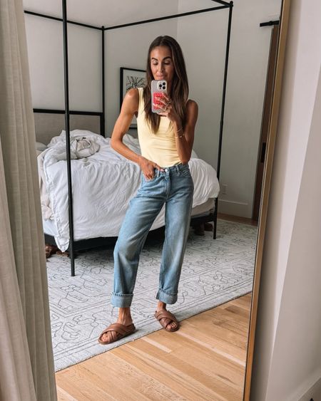 the perfect buttery soft bodysuit 😍 love it paired with these slouchy boyfriend jeans! 

#LTKStyleTip