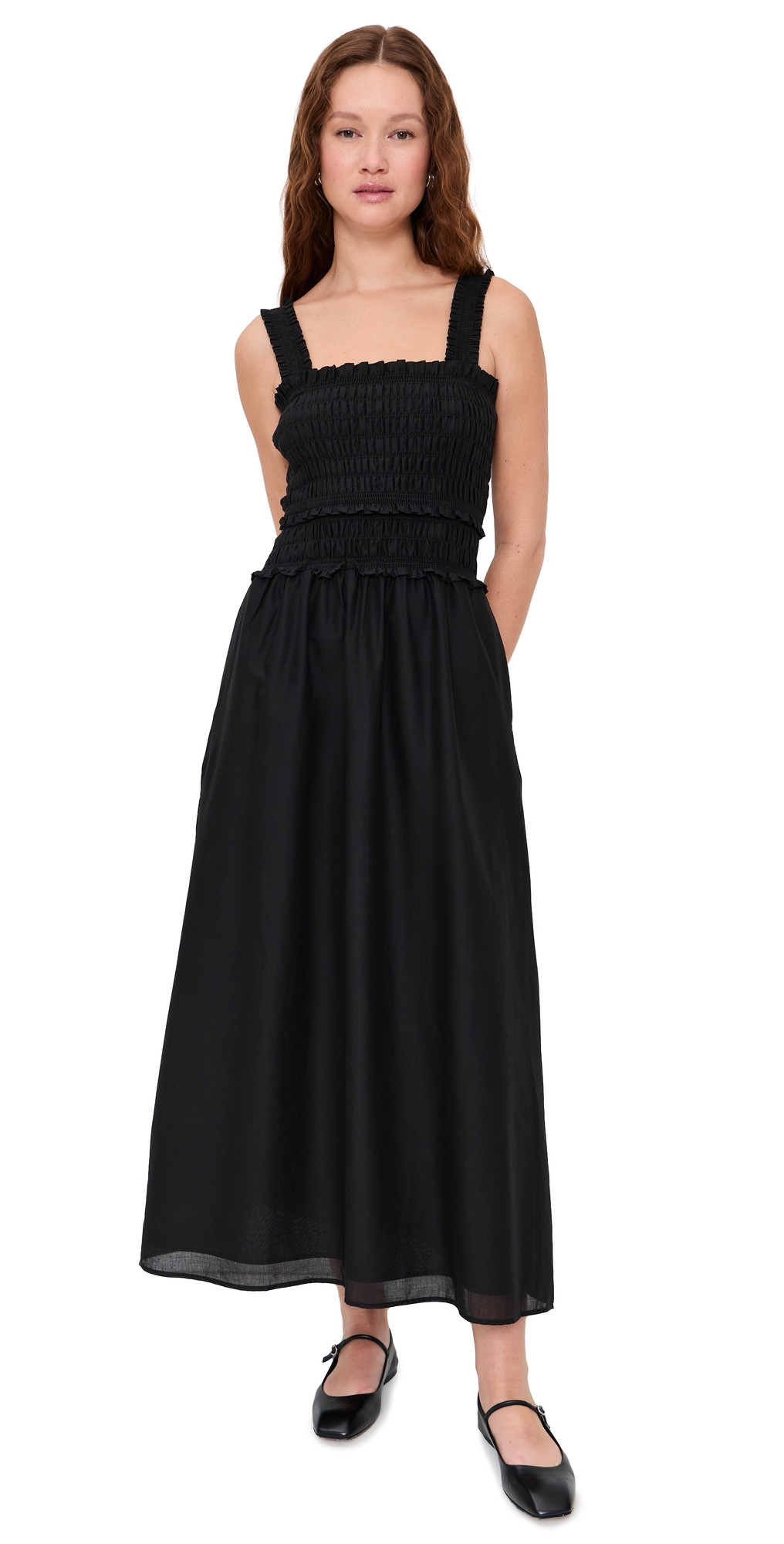 Hill House Home The Azalea Maxi Nap Dress Black M | Shopbop